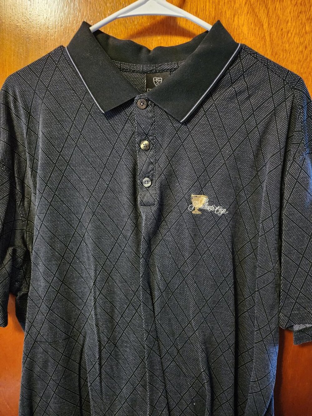 Men's XL Nike Golf The President's Cup Black/White Short Sleeve Polo Shirt